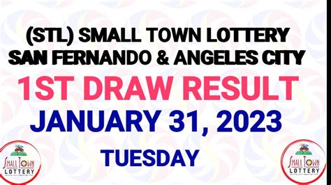 1st Draw STL Pampanga and Angeles March 7, 2023 (Tuesday) .